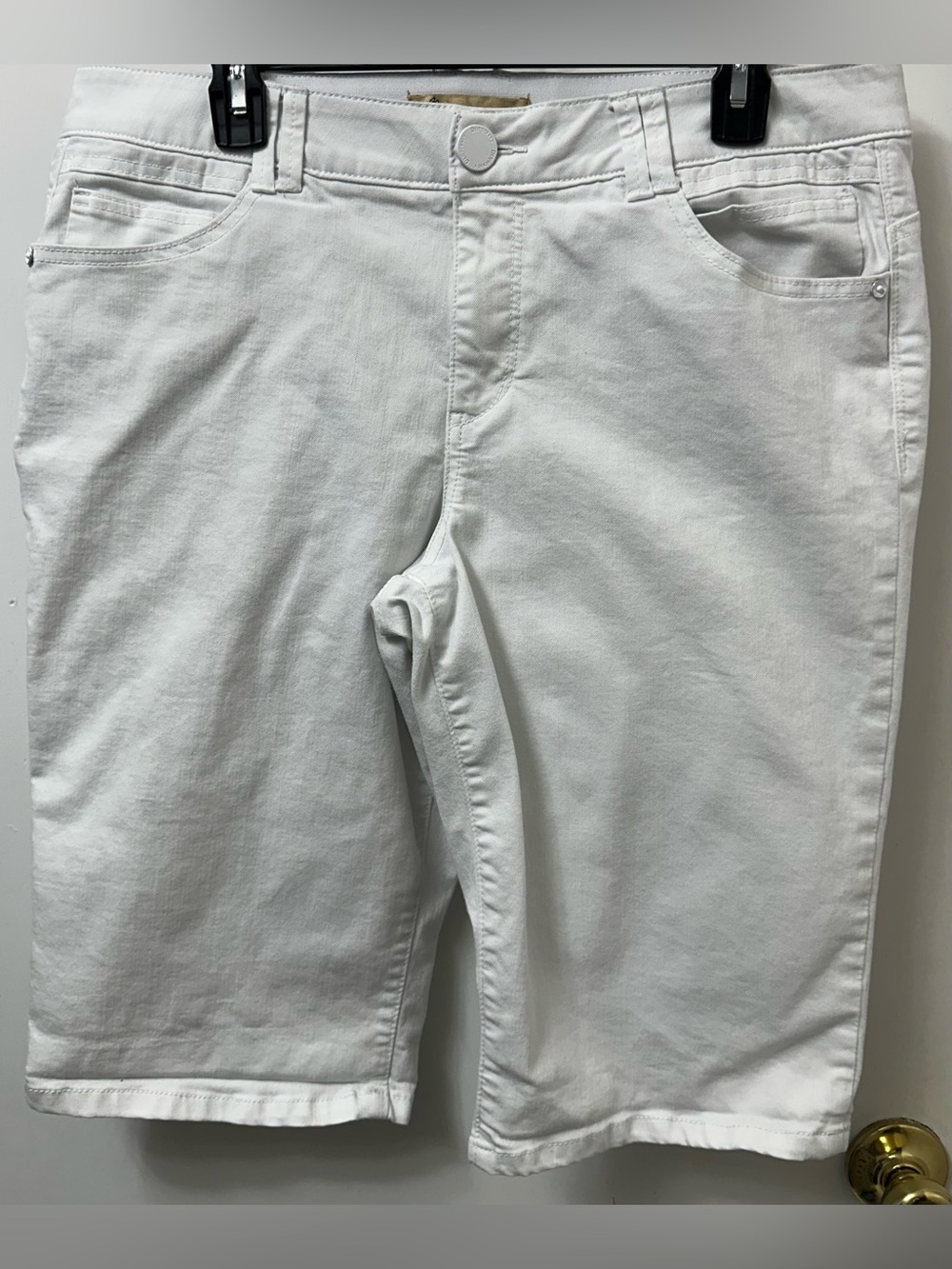 Democracy White Denim Jean Shorts